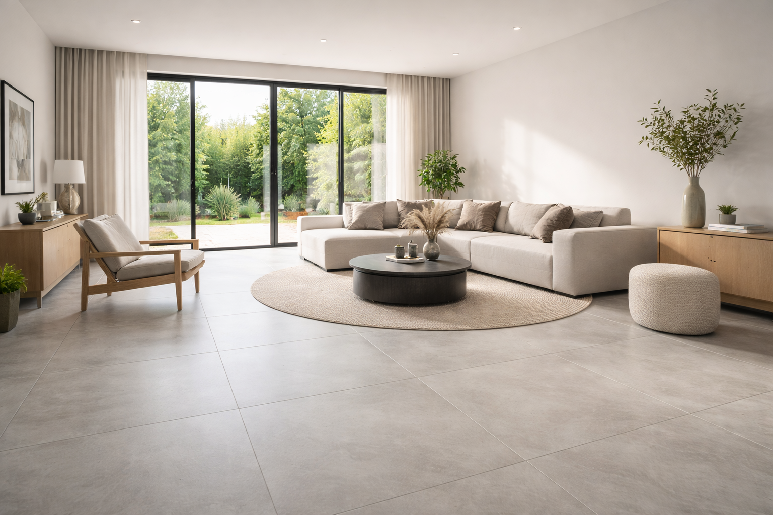 Suelos porcelánicos de gran formato: elegancia sin límites